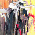 Abstract art with swirling colors 